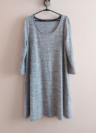 Трикотажна сукня вільного крою в стилі zara, р. l