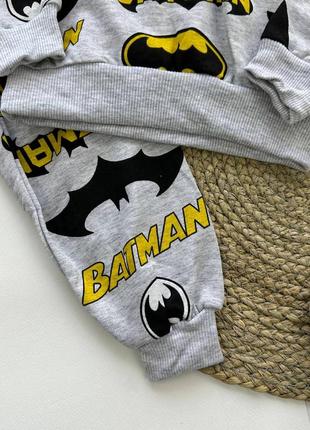 Детский костюм-пижама трикотаж 3-8р турция бэтмен спайдермен4 фото
