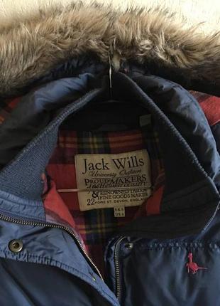 Теплий практичний пуховий жилет жилетка jack wills з капюшоном4 фото