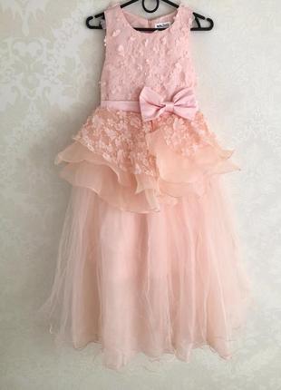 Платье принцессы для девочки nnjxd розовое2 фото