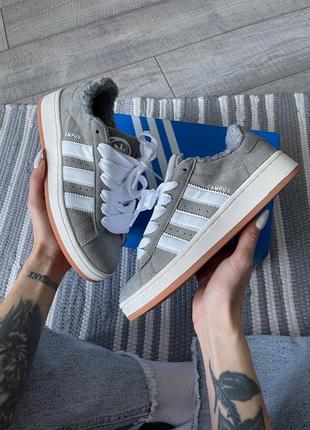 Adidas campus 00s black черный мех