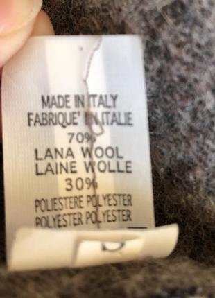 Шикарный жакет пиджак кофейного цвета из овечьей шерсти в винтажном стиле, новый, италия6 фото