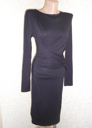 Черное платье french connection р.8  (ог 80-94)1 фото