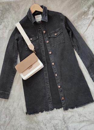 Джинсова сорочка-сукня 😍