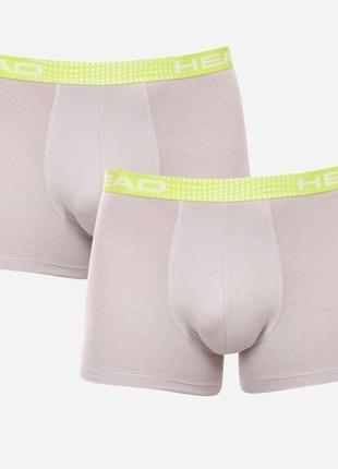 Труси-боксери head basic boxer 2p сірий, світло-зелений чол xl 701221813-002 xl