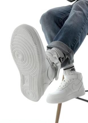 Зимние женские кроссовки nike air force 1 winter white (мех) 36-37-38-38.510 фото