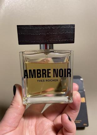 Ambre noir yves rocher туалетная вода мужская