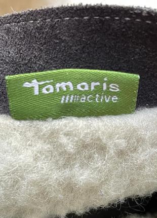Замшевые утепленные женские ботинки Tamaris9 фото