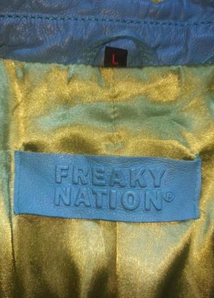 Freaky nation куртка кожу ткань2 фото