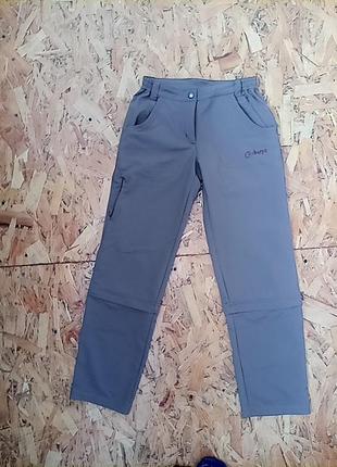 Трекингові софьшельні спортивні штани трансформер sherpa