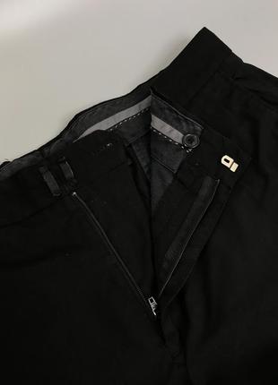 Базові чорні класичні брюки h&m, чіноси, штани, однотонні, ейчендем, тонкі, легкі6 фото