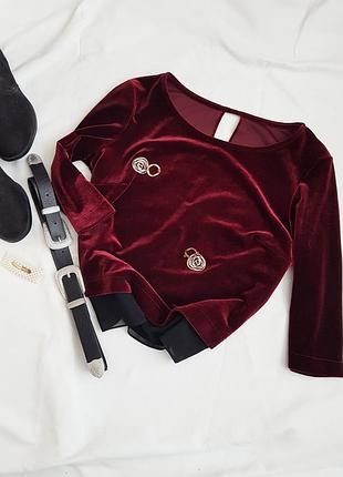 Неймовірна бархатна блуза від river island