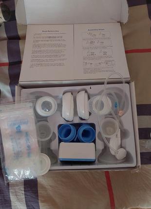 Электрический молокоотсос, портативный двойной bellababy