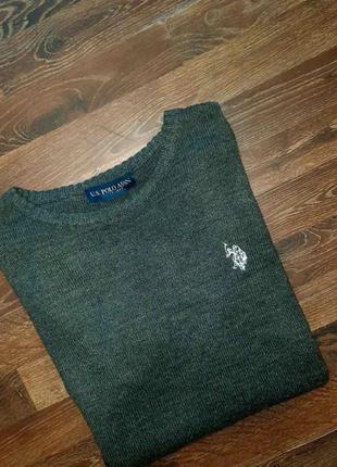 Мужская серая кофта светер u.s. polo assn4 фото