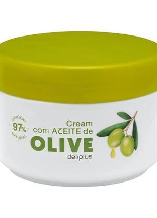 Крем для тіла з оливковою олією deliplus crema corporal oliva 250 мл