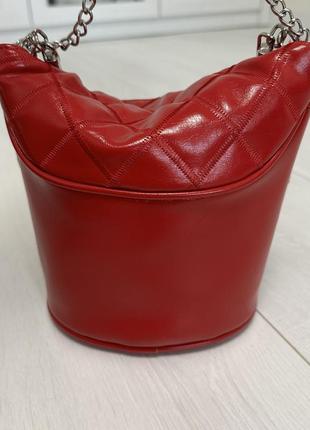 Красная сумка stradivarius2 фото