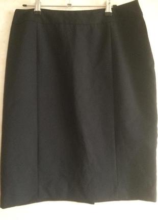 Черная юбка-миди классика юбка papaya