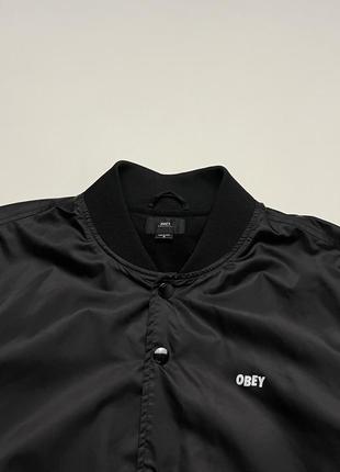 Бомбер куртка obey worldwide bomber jacket оверсайз джакет3 фото