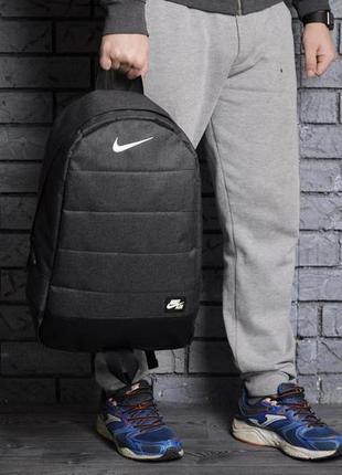Рюкзак nike air спортивный городской темно-синий мужской женский портфель сумка найк для ноутбука6 фото