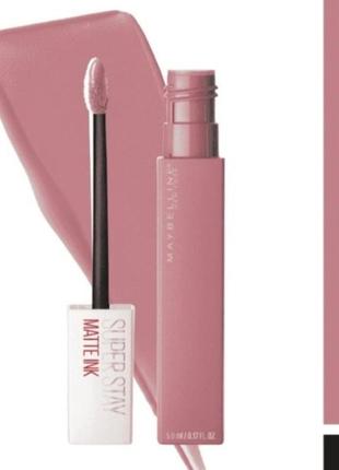 Maybelline superstay matte ink стійка рідка матова помада (відтінок 10 dreamer 5 мл)1 фото