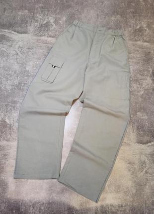 Треккінгові карго широкі штани на резинці з карманами outdoor casual легесенькі парашути baggy багі штани1 фото