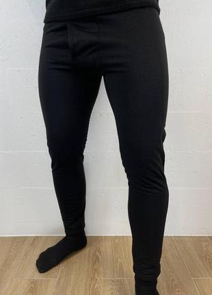 Комплект термобелья вафля черный