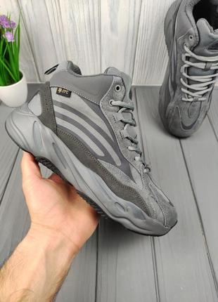 Зимові кросівки з утеплювачем adidas yeezy boost 700 winter gray