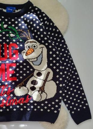 Свитер новогодний олаф 3