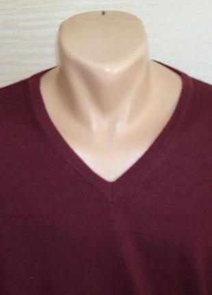 🌲🌲hajo красивый полушерстяной пуловер мужской т.бордовый меланж xl🌲🌲3 фото