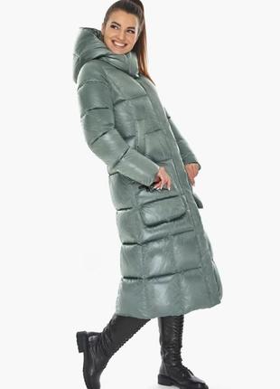 Зимний теплый длинный женский пуховик пальто воздуховик braggart  angel's fluff air3 matrix, германия оригинал4 фото