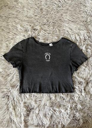 Сірий топ h&m