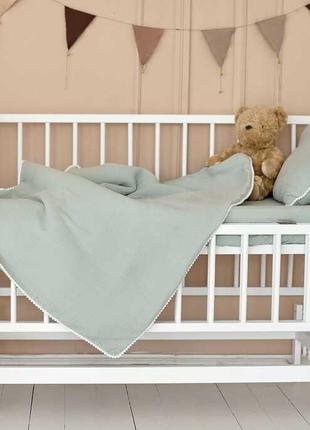 Ліжечко дитяче "ангеліна-2" шарнір-підшибник з відкидною боковиною, бук, колір білий