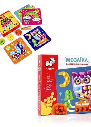 Игра настольная деревянная мозаика дополни картинку vladi toys zb2002-08