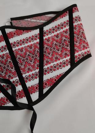 Корсет/корсаж без чашок, вишивка, орнамент, вишиванка, вишитий корсет корсет з...