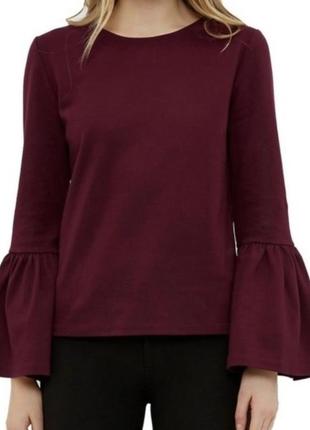 Красива стильна брендовий блуза ted baker з щільного трикотажу типу неопрен