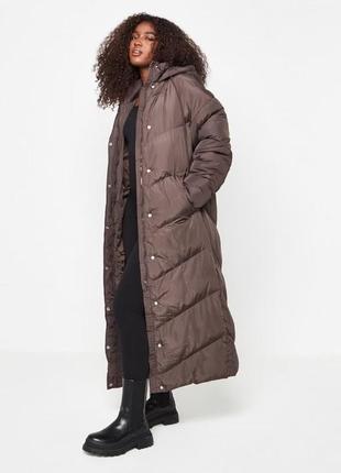 Стёганное женское пальто missguided