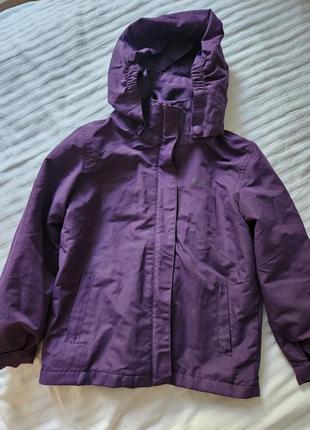 Куртка демисезон на флисе ветровка трансформер