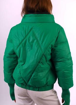 ‼️‼️женская зимняя куртка евро зима зеленая синтепон 200!!️‼️3 фото