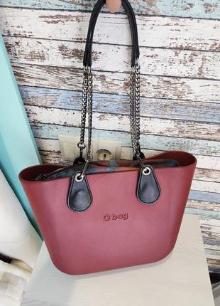 o bag colour Two Way Bag mit Aussenfach Dunkelbraun Leder BL0727