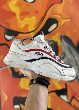 Fila кроссовки 41 размер кожаные белые оригинал1 фото