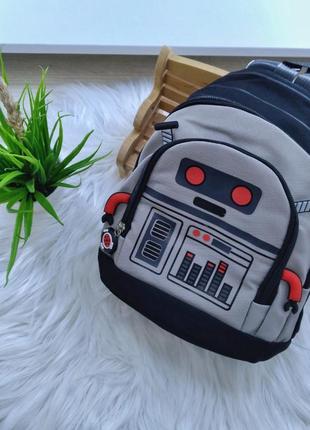 Красивый и удобный рюкзак для мальчика с роботом