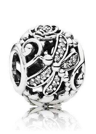 Серебряная бусина pandora шарм
