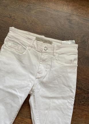 Білі джинси скіні облягаючі джинси calvin klein белые джинсы скини skinny4 фото