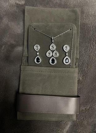 Оригінальний комплект swarovski (kette und ohrringe)