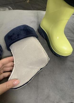 Нові теплі резинові чоботи черевики3 фото
