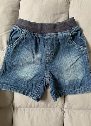 Детские джинсовые шорты mother care 86/92 размер