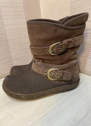 Crocs berryessa suede женские кожаные сапоги 37р