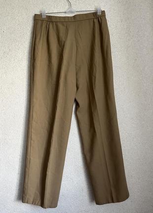 Теплые тоненькие прямые шерстяные брюки3 фото