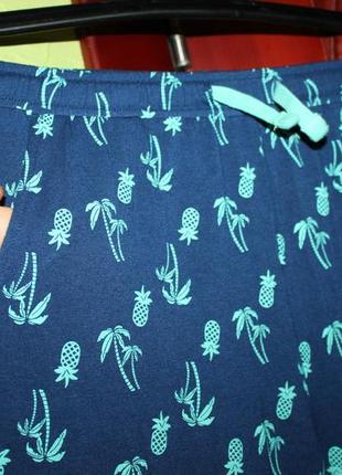 Красивые трикотажные штаны в ананасы девочке 10-12 лет от pepperts, германия5 фото