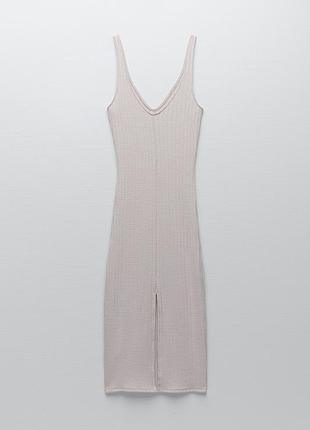 Сукня в рубчик zara 8